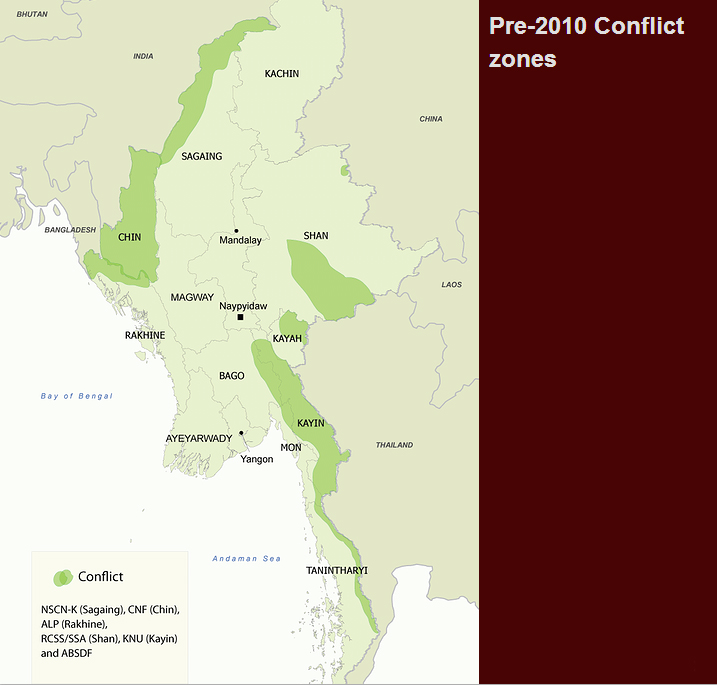 2010 conflict zones