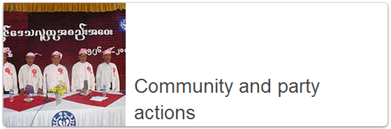 community and party actions