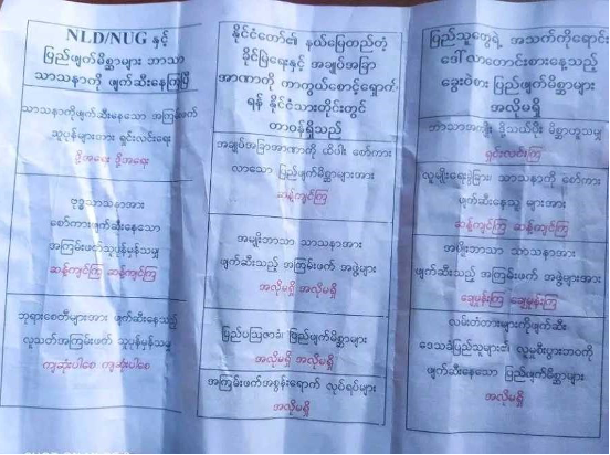 မင်းဘူးခရိုင်အတွင်း လက်နက်နှင့်ခြိမ်းခြောက်ပြီး ပျူစောထီးများ လူသစ်စုဆောင်းနေ