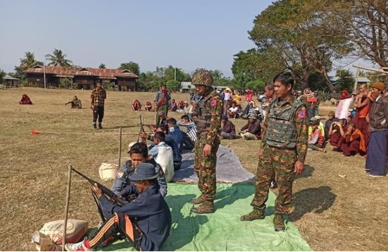 ပွင့်ဖြူတွင် စစ်ကောင်စီက ပျူစောထီးသင်တန်း ပထမဆုံးအကြိမ် စတင်ပို့ချနေ