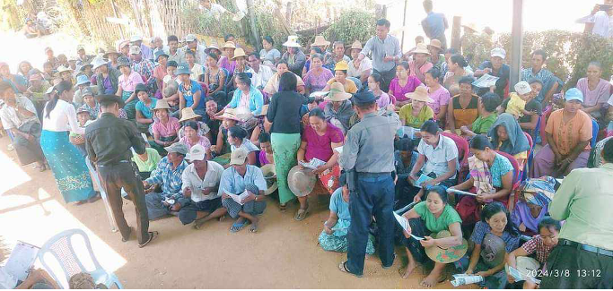 Junta carries out door-to-door recruitments in Pwintphyu and Saytoketayar