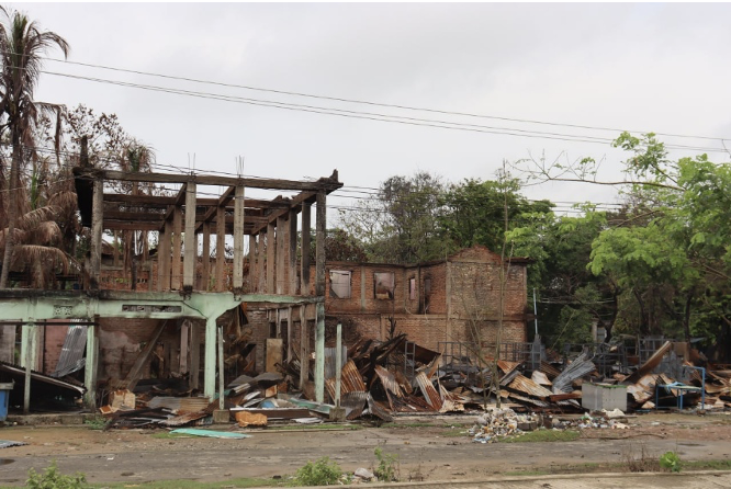 Around 7,000 houses burned down in 16 townships in over one year of Arakan conflict