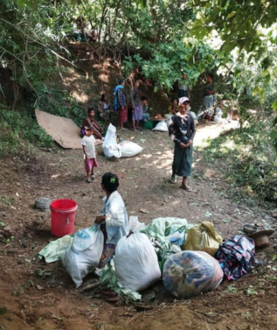 ပွင့်ဖြူတွင် တိုက်ပွဲကြောင့် ဒေသခံနှစ်သောင်းဝန်းကျင် စစ်ဘေးရှောင်နေကြရ