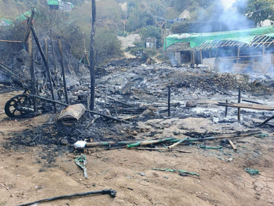 Five civilians killed, many injured in Mogok aerial bombing