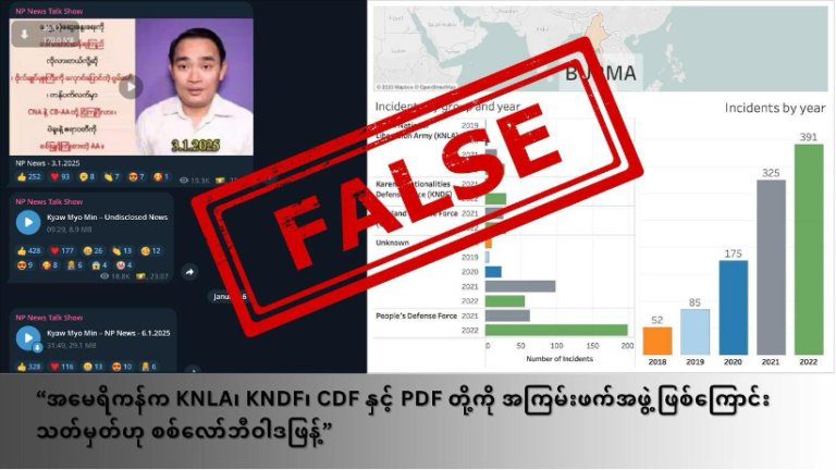 “ပြည်သူတွေ တကယ်အမှန်တရားနဲ့ ဝေးကွာလာမယ်။ သတင်းတု၊သတင်းမှားတွေ ဝါဒဖြန့် လိမ်လည်မှု